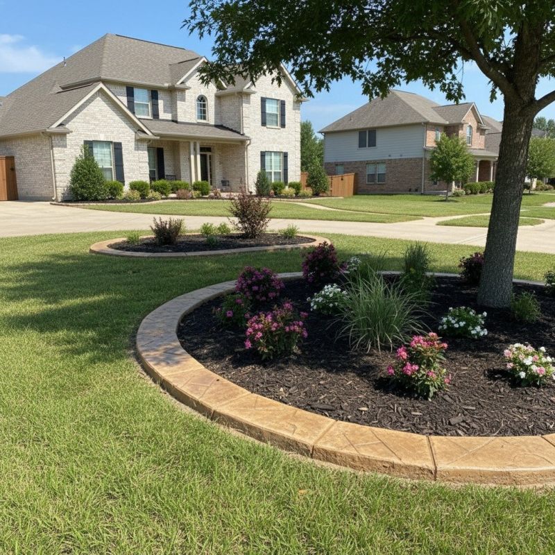 Flowerbed Curbing Installation