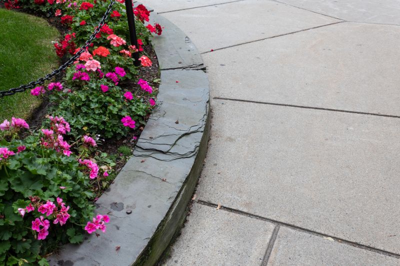 Flowerbed Curbing Installation detail