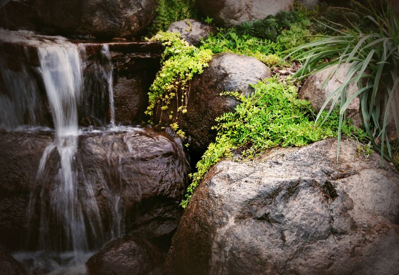 Pond Waterfall Installation